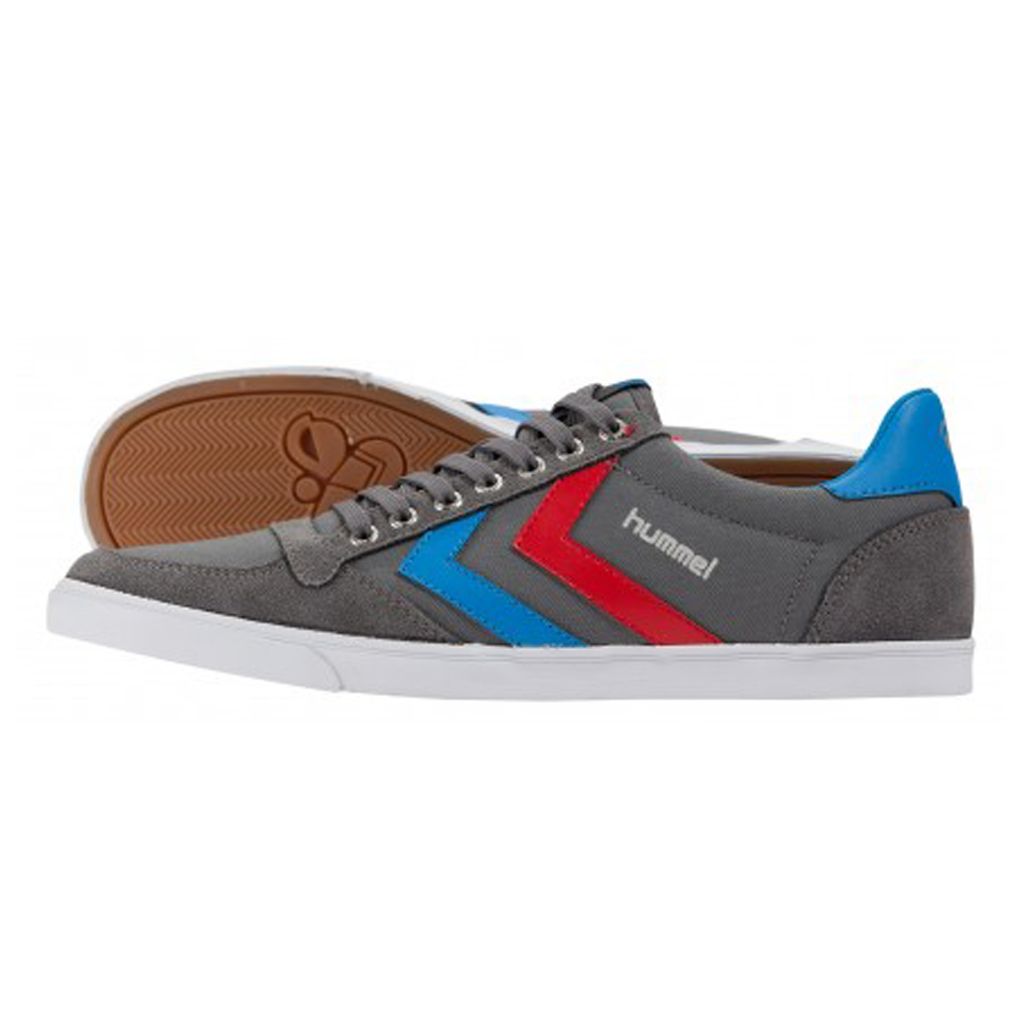 Hummel Slimmer Stadil Low - Castlerock/Ribbonred/Bril Blue - 46