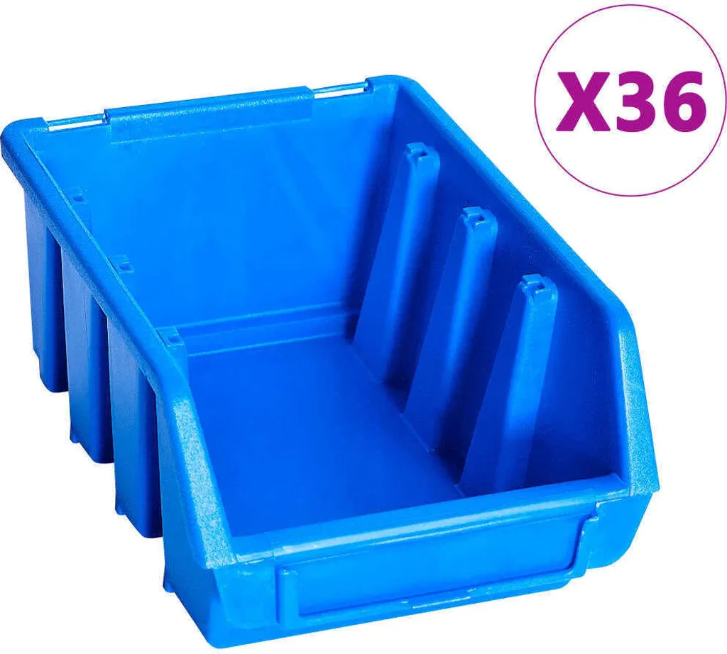 Solution Anti-Désordre : Set 96 Récipients Muraux de Rangement Atelier - 4