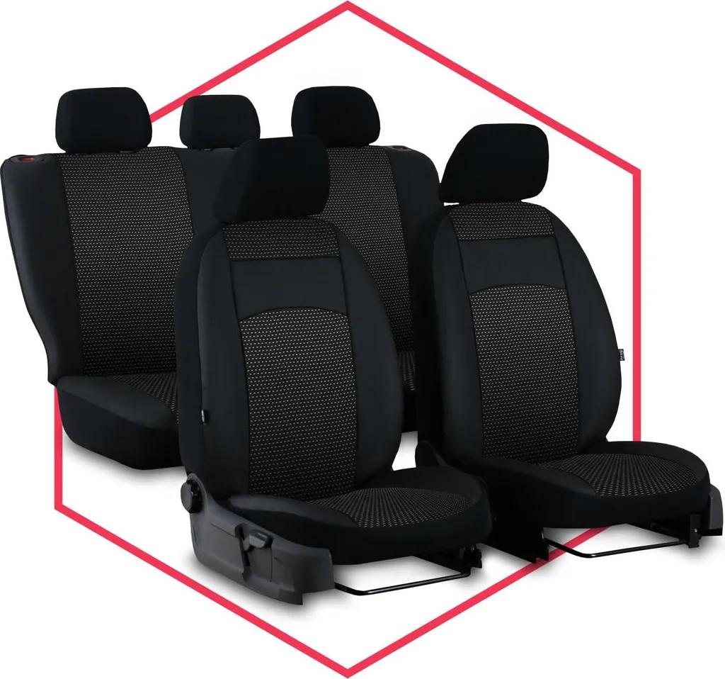Set 3 Coprisedili Auto Saferide Nero Pelle Finta | Protezione Totale - 16