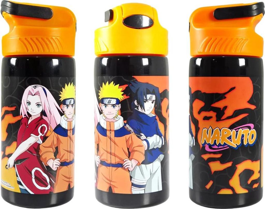 Anime Naruto Shippuden Sasuke ALU - Wasserflasche Trinkflasche Flasche 500 ml