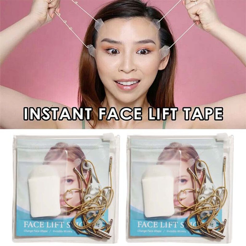 40 Pcs Facelifting Tape mit 16 Seile, Face