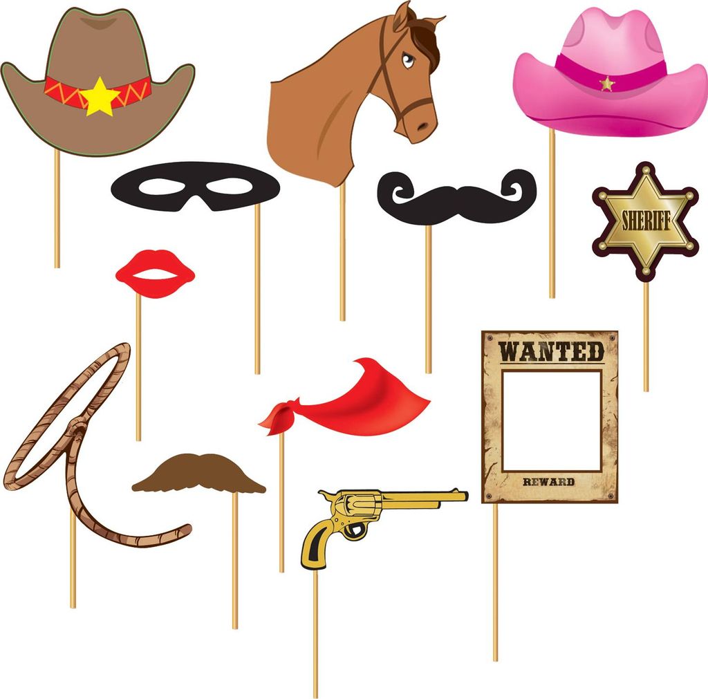 Foto Requisiten Wild West 12-teilig Produktbild 