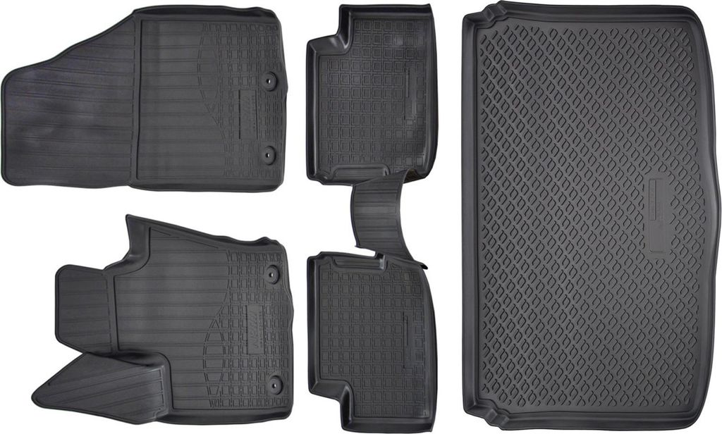 3D Gummimatten Kofferraumwanne Für Fiat 500X 2014-2024, Produktbild 