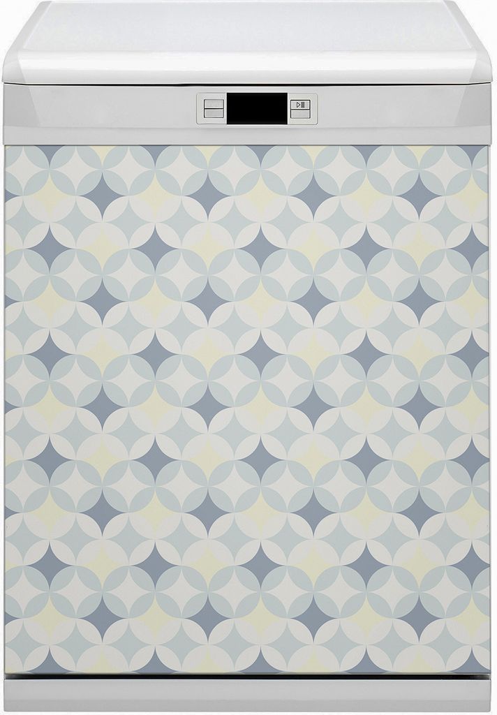 Küche Dekorative Magnete Magnet Folie für Geschirrspüler 60x80 cm - Retro -Muster