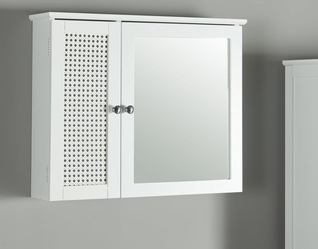 Szafka z lustrem 'Karlsøy' 50x60x15cm biała Zdjęcie produktu 