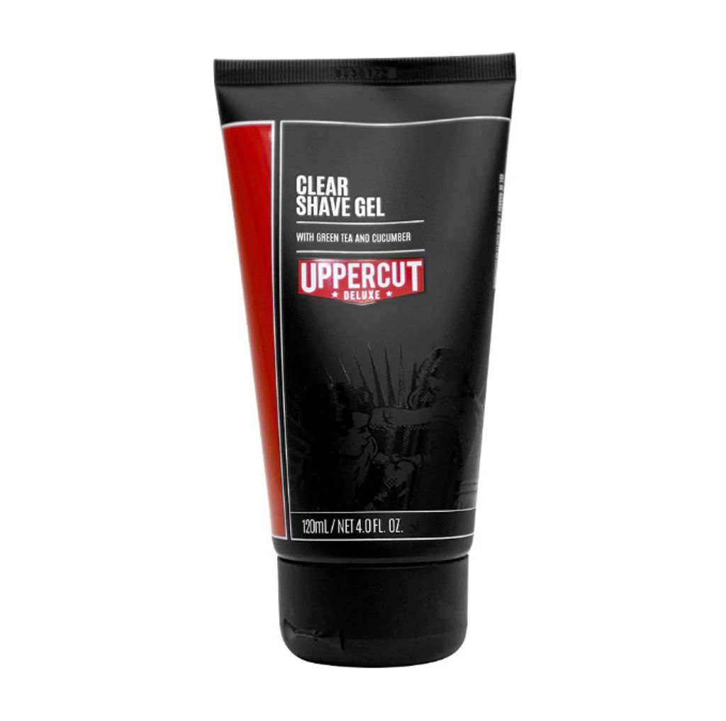 Uppercut Deluxe Rasiergel | Transparentes Shave Gel für Präzision & Kontrolle | Leicht & Feuchtigkeitsspendend | Für Normale & Fettige Haut | 120ml