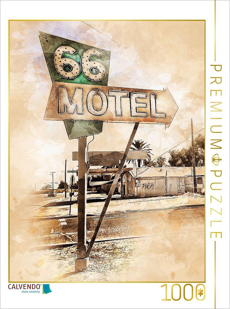 CALVENDO Puzzle Route 66 1000 Teile Puzzle hoch | 1000 Produktbild 