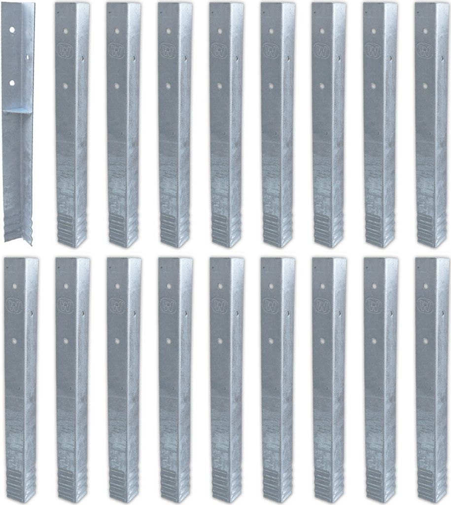 WICKEY Bodenanker Erdanker Winkelanker-Set SolidLock 18 Stk. für Spielturm & Schaukel, Anker, Pfostenanker für Klettergerüst & Gartenzaun