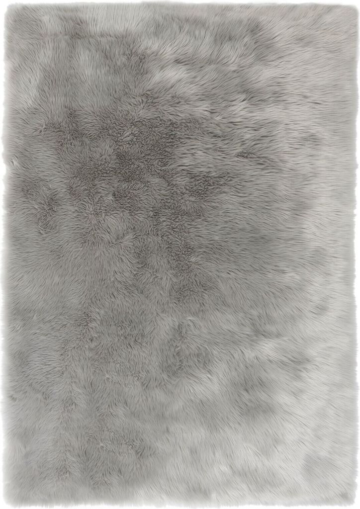 KADIMA DESIGN SCHAFSFELL LENNE 120 cm x 170 cm Grau Farbe Rechteckig Indoor Teppich