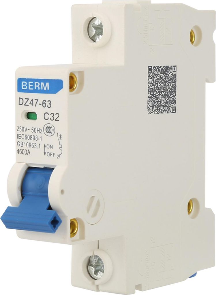 230VAC DZ47-63 1-poliger Leitungsschutzschalter Trennschalter (32A)