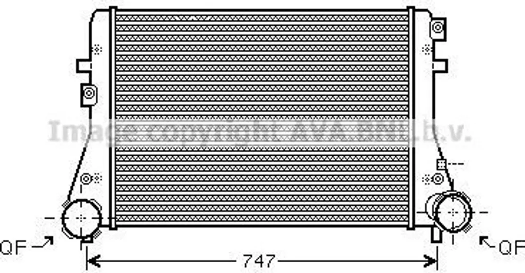 Échangeur air turbo 1K0145803 pour VW Golf, Passat et Touran 1T