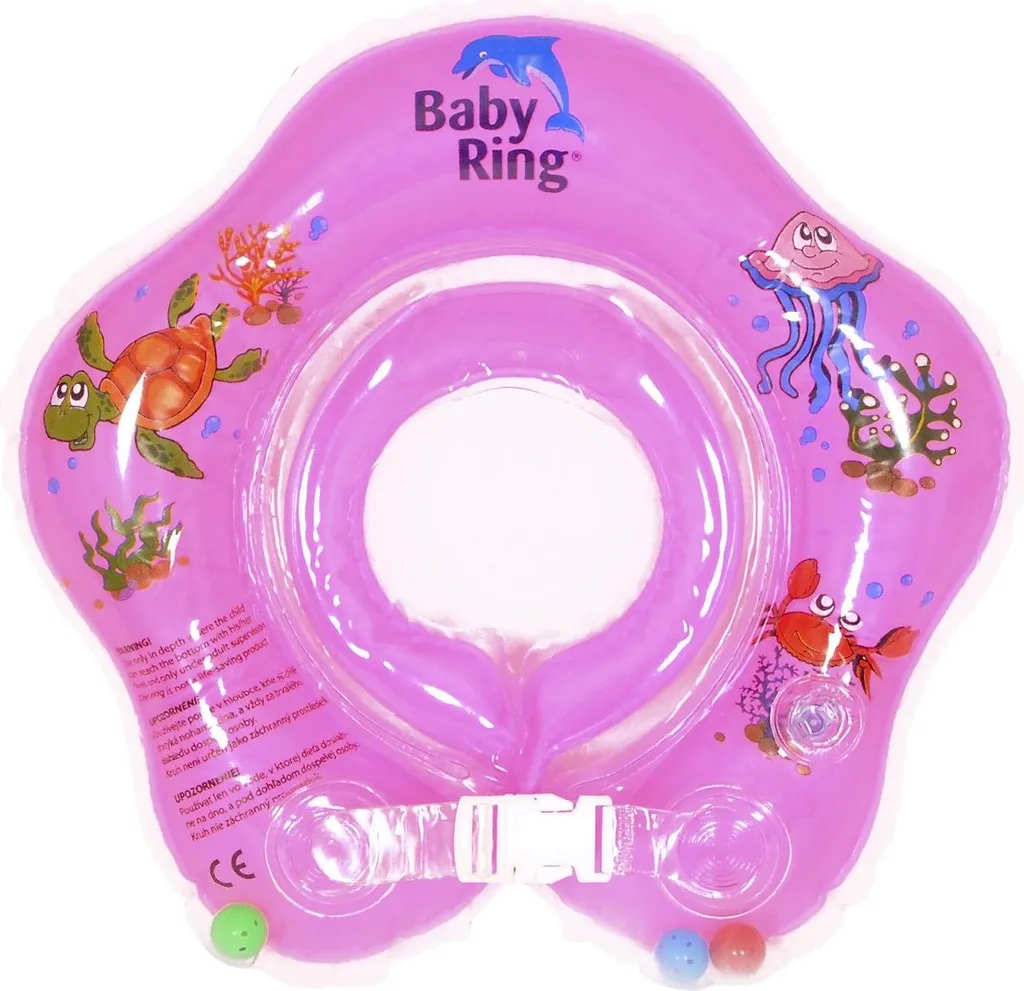 Anneau de Bain Bébé Rose 3-36 Mois pour Piscine et Vacances à la Mer