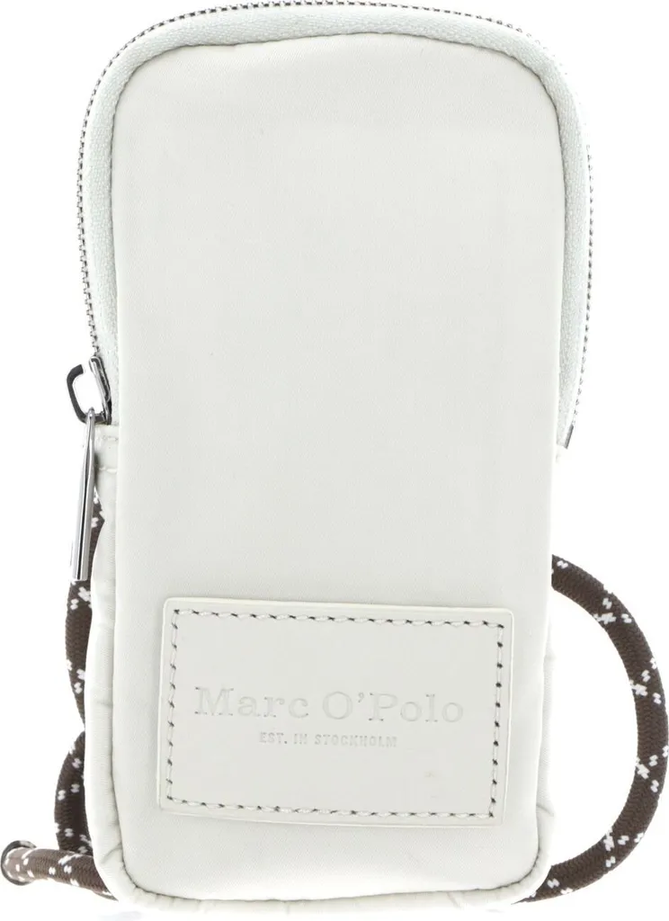 Marc O'Polo Akuna Chalk White: Borsa Smartphone in Pelle e Nylon