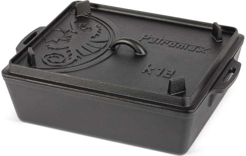 Petromax Kastenform mit Deckel k12 8 Liter Gusseisen Brat- und Backform