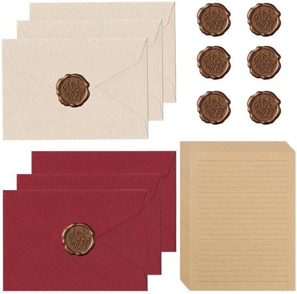 Enveloppes pour mariage et vœux bordeaux et blanc lot de 22 en lin