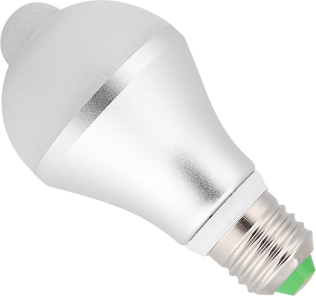 E27 5W PIR Infrarot Auto-Bewegungsmelder LED-Lampe Lampe für Toilette Parken Weiß 6500K