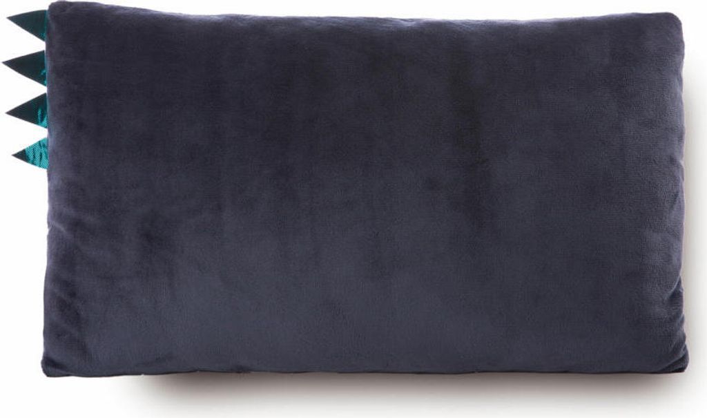 NICI – Cojín Rectangular De Peluche Dinosaurio Orny De 43x25 Cm – Azul Oscuro – Material Reciclado RPET – Diseño Con Pterodáctilo Y Detalles 2D – Ideal Para Siestas Y Regalos