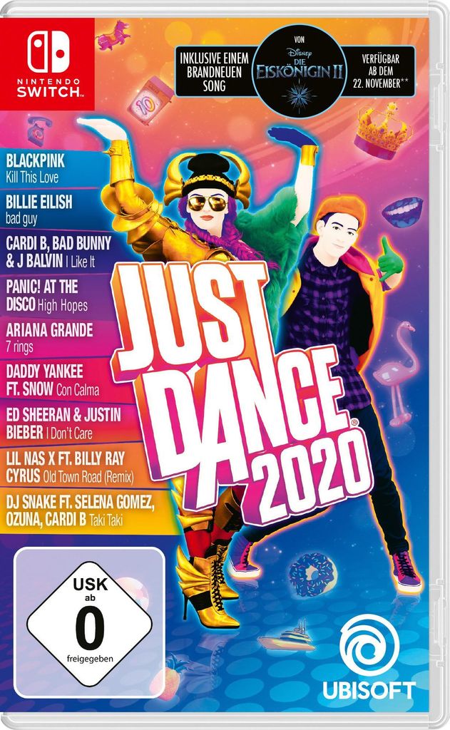 ak tronic Software & Services Just Dance 2020, Nintendo Switch, Multiplayer-Modus, E10+ (Jeder über 10 Jahre), Code in einer Box