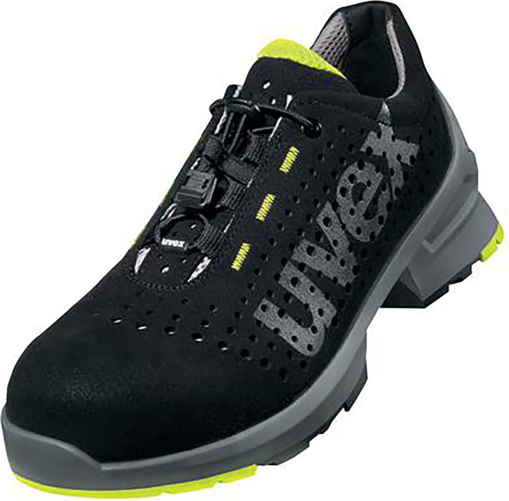 uvex 1 Halbschuhe S1 schwarz, gelb Weite 14 Gr. 47 Produktbild 1
