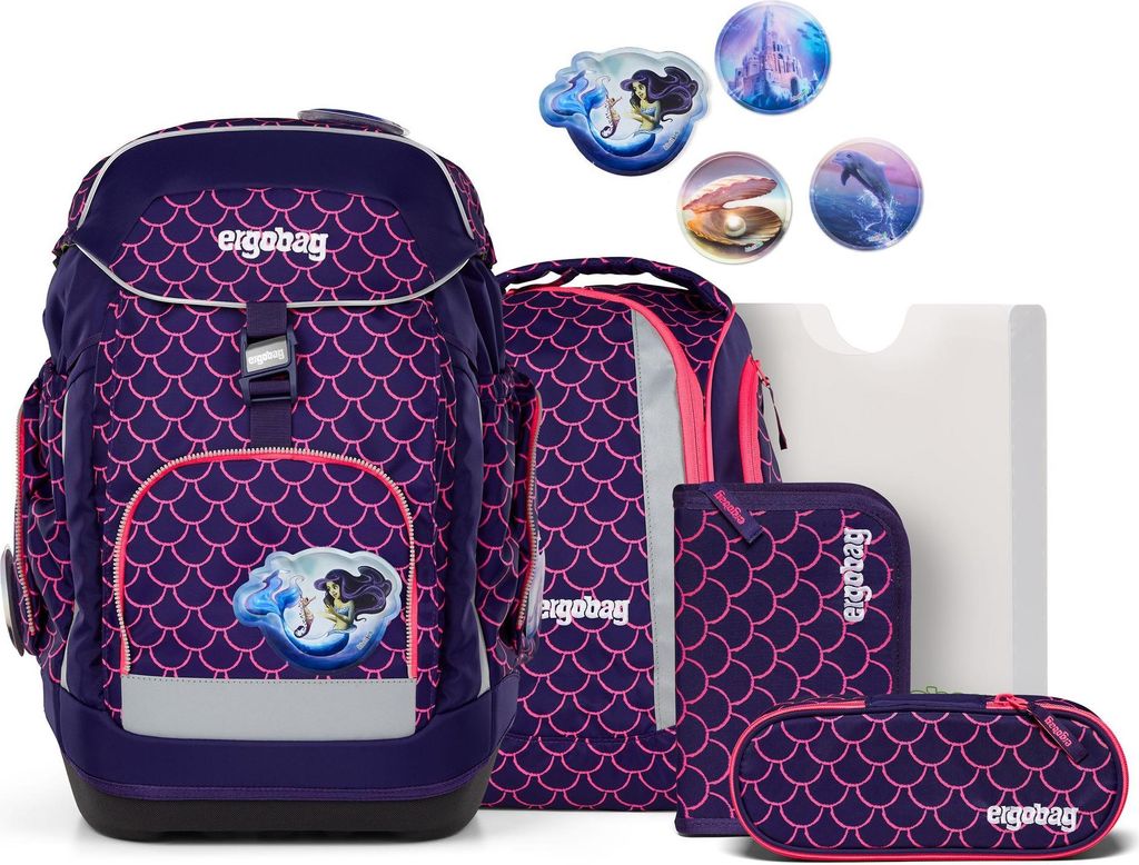 ergobag maxi Schulrucksack-Set PerlentauchBär Produktbild 