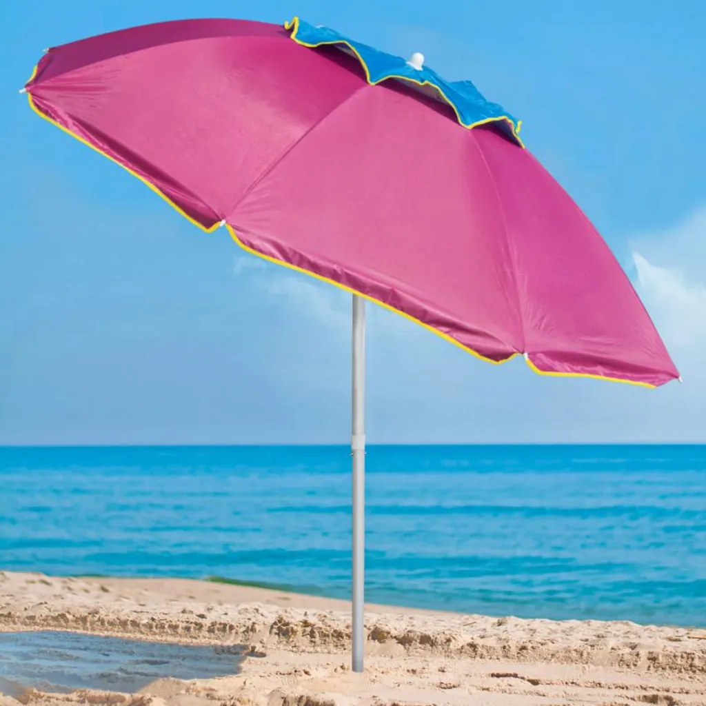 Parasol de plage pour vent fort protection UV camping et vacances - 2