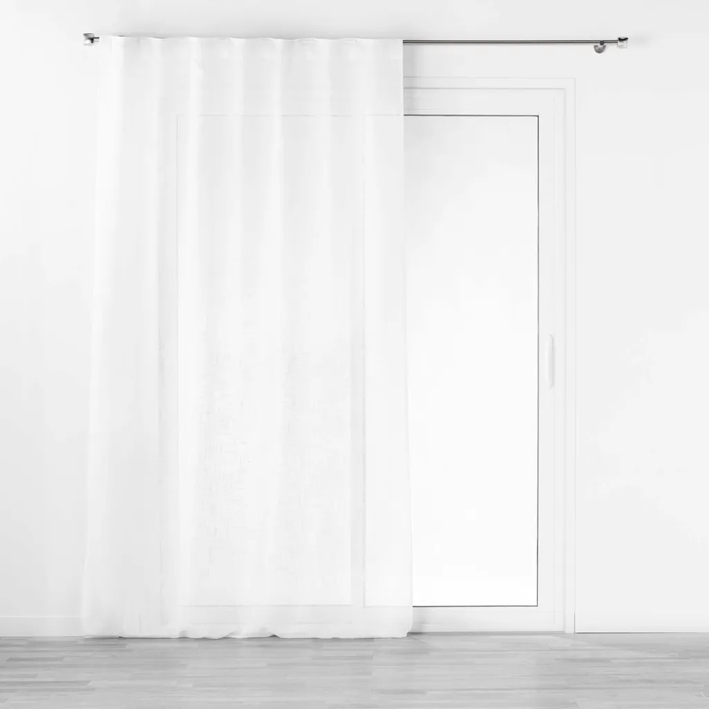 Rideau HALTONA 140x240 cm en tissu texturé et passants invisibles