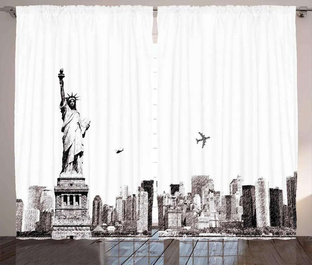 Tenda Design New York ABAKUHAUS 280x175 - Grigio e Bianco Chic