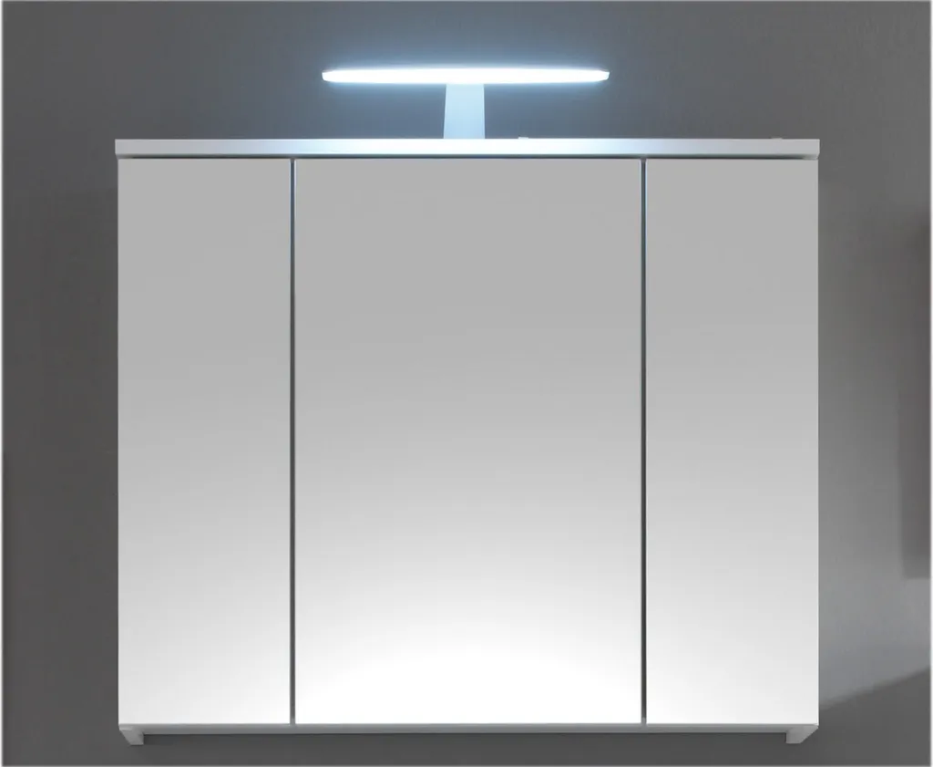Miroir de salle de bain Suzette blanc 80cm pour organiser vos accessoires