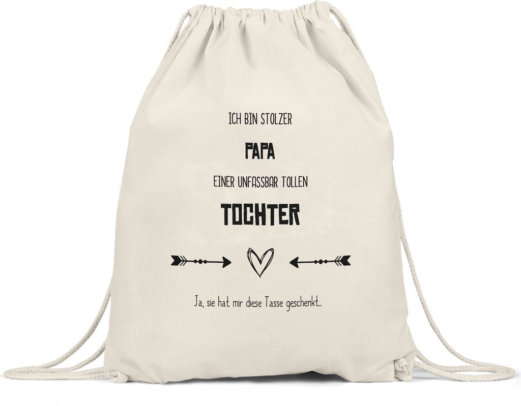 Stolzer Papa Turnbeutel Gymsack Ironie Sarkasmus Tolle Produktbild 