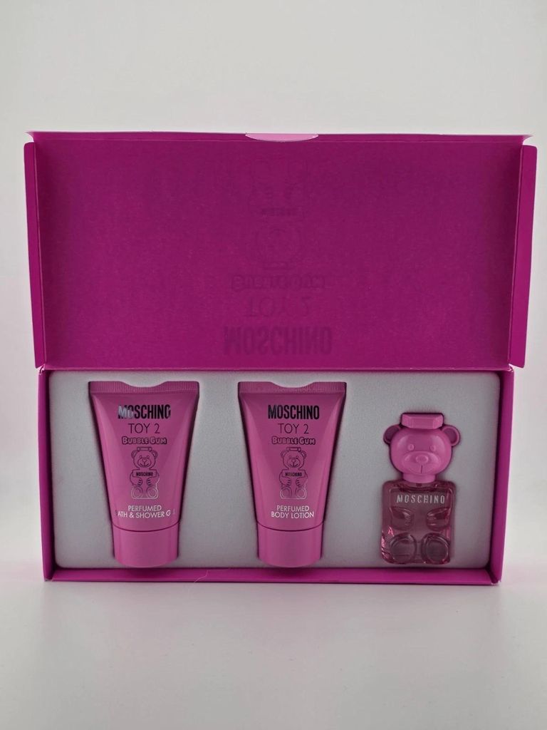 Moschino Toy 2 Bubble Gum , Edt for women 5 ml + shower gel 25 ml +body lotion