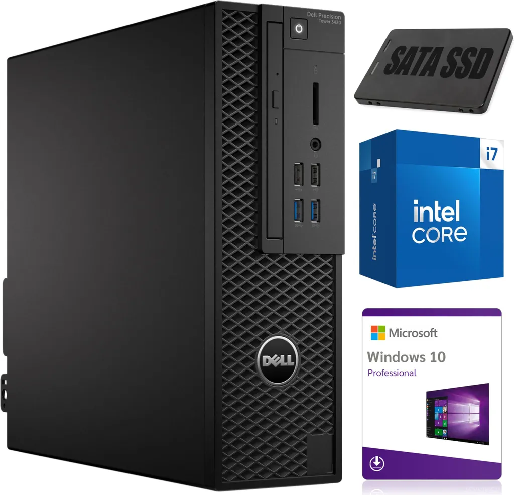PC Fixe Dell Precision 3420 SFF i7 16Go RAM SSD 256Go Windows 10