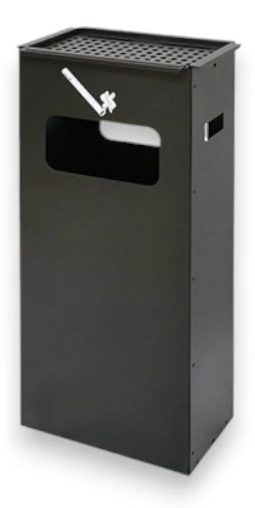 Poubelle cendrier extérieur Smoky en acier anthracite pour bars et pubs
