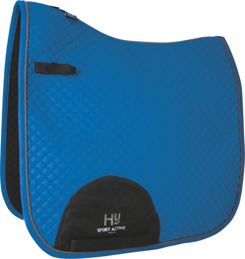 Tapis de dressage poney pour concours et entraînement Hy bleu