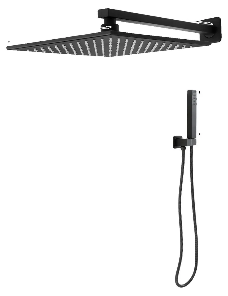 Douche thermostatique noire : finissez-en avec les brûlures, écran LED