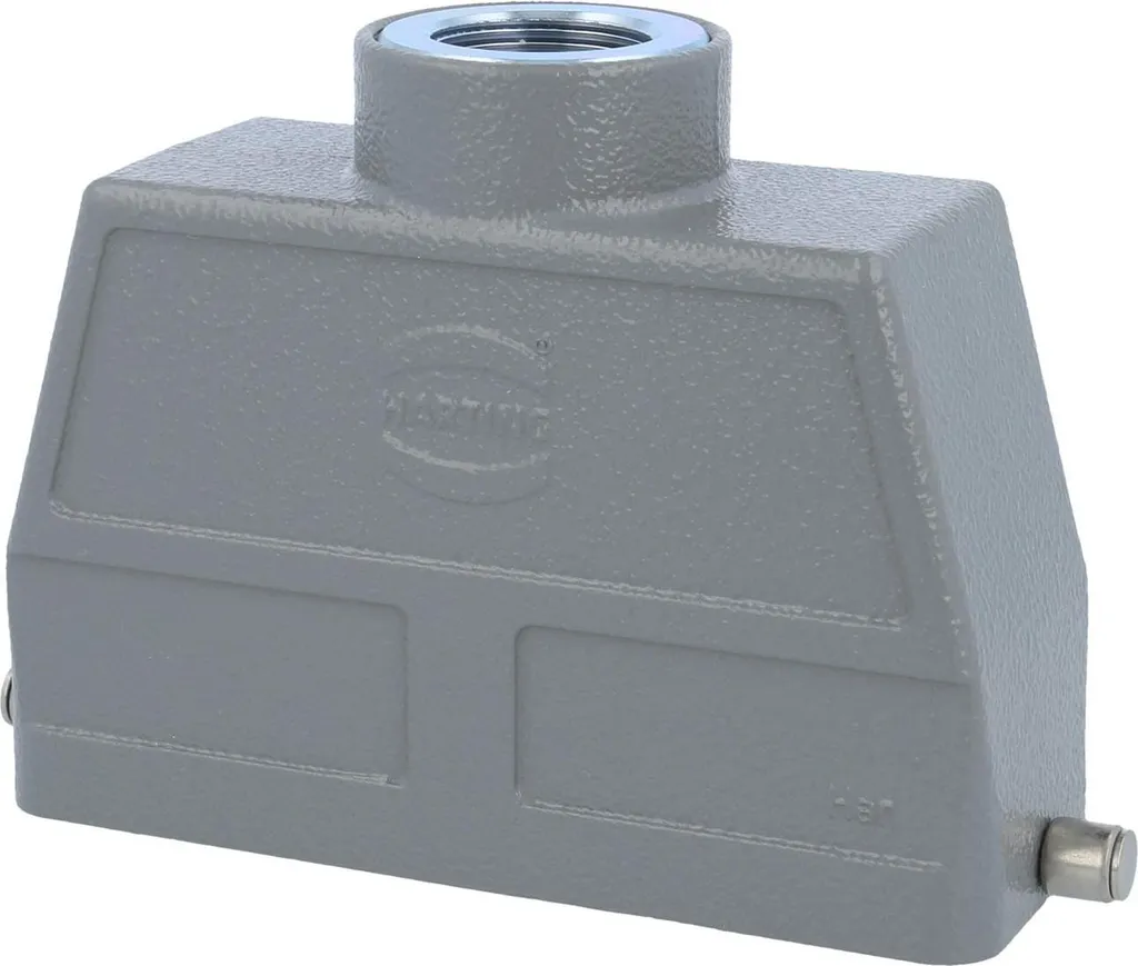 HARTING Han 24B Contenitore con manicotto alto, 1xM25 uscita cavo diritta, per 1 staffa (nella parte inferiore) Vite M25