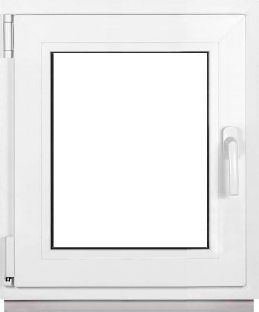 Framex Kellerfenster Weiß BxH 60x65cm (600x650mm) 2fach (32mm) Dreh Kipp DIN Links - Kunststofffenster Premium Fenster - Alle Größen