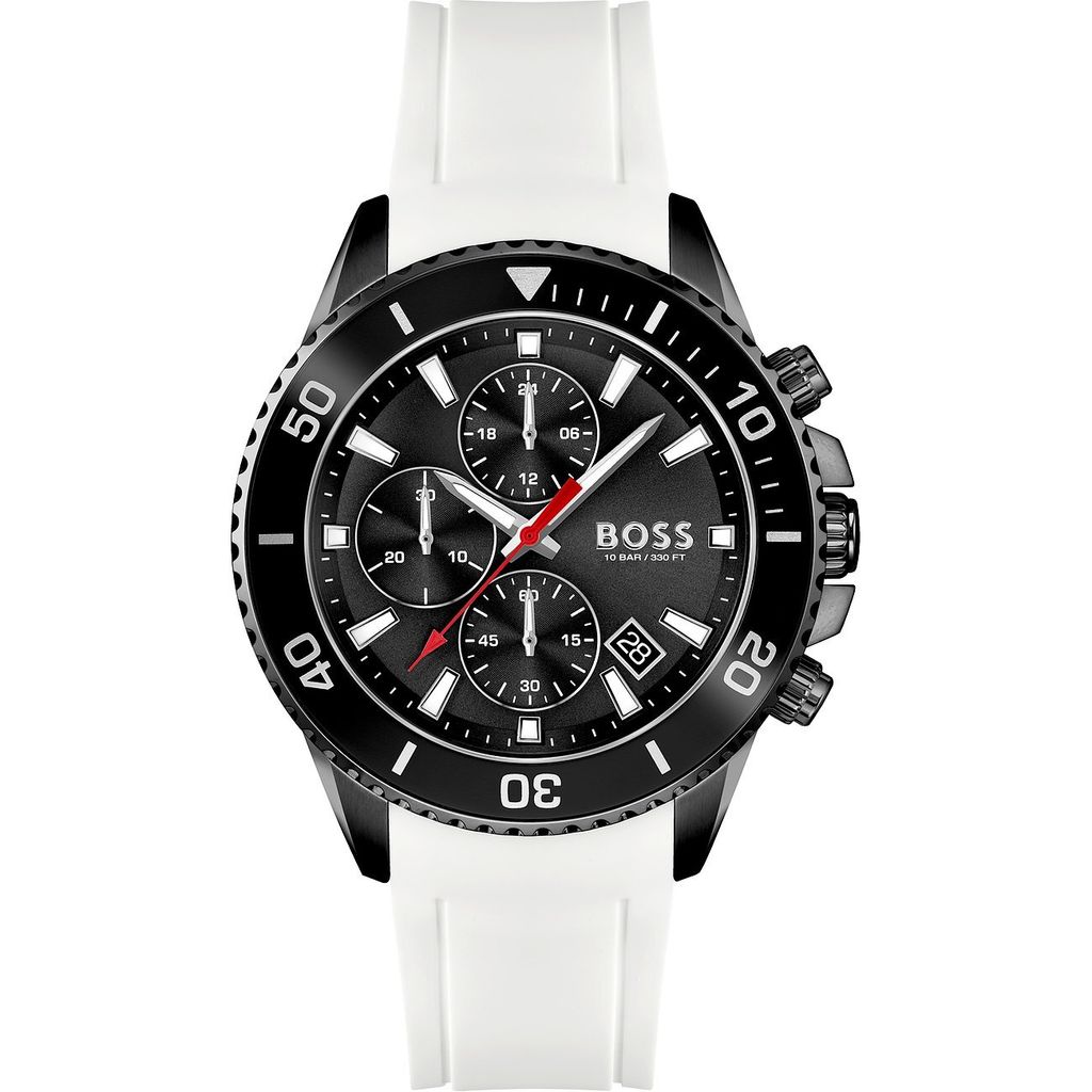 BOSS Armbanduhr Herren 1513966 Quarz Chronograph Silikon Produktbild 
