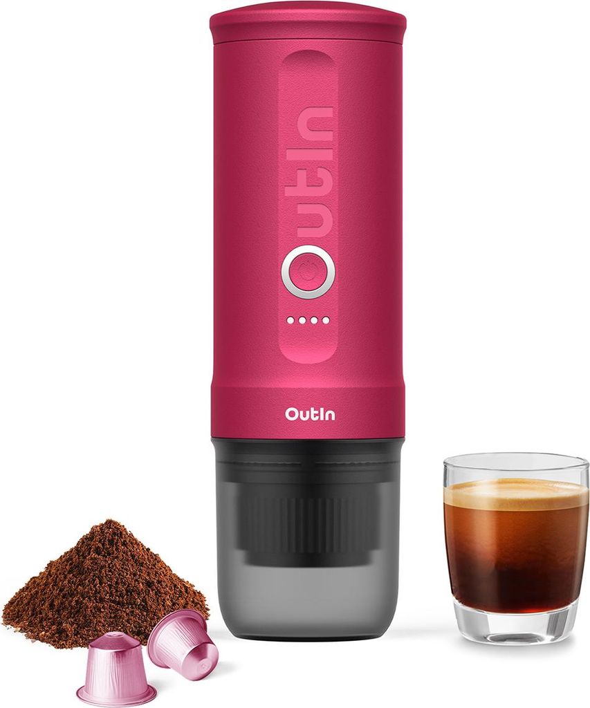 Caffettiera portatile Outin Nano 7500 mAh (rosso) Immagine del prodotto 