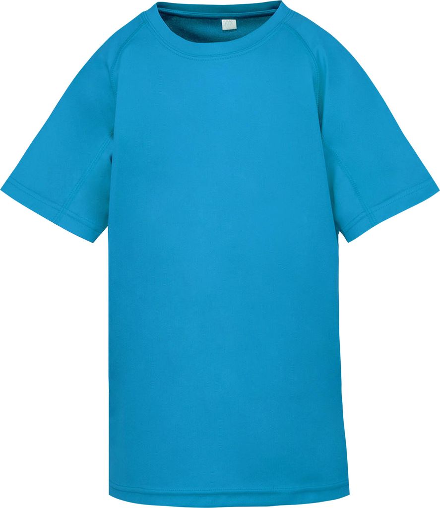 Spiro Jungen T-Shirt Performance Aircool RW6577 (128) (Ocean Blau)