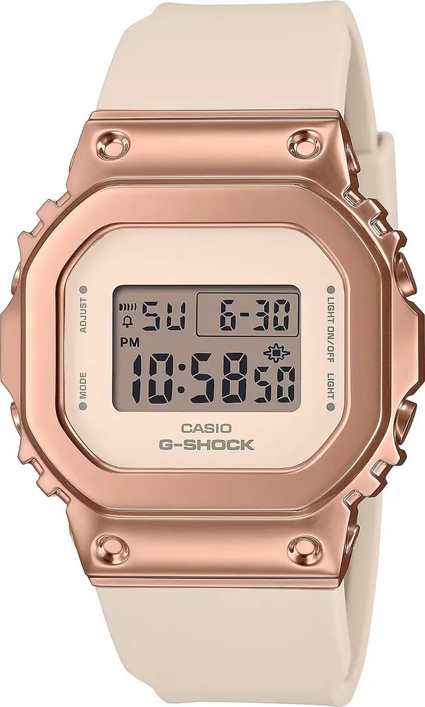 Montre G-SHOCK antichoc Casio GM-S5600 rose gold en acier