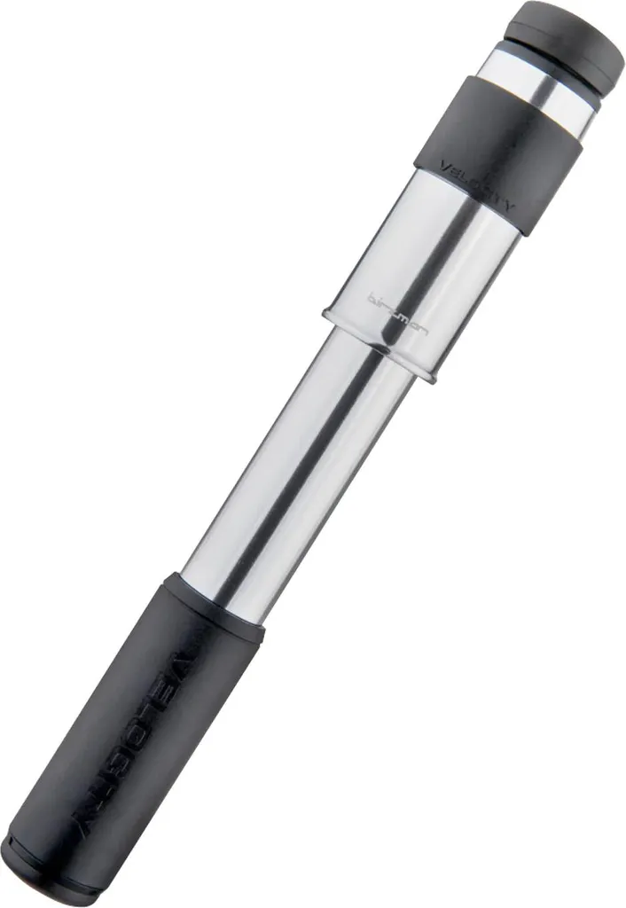Birzman Velocity Road Pompe à main 160 PSI Argent avec raccord fileté