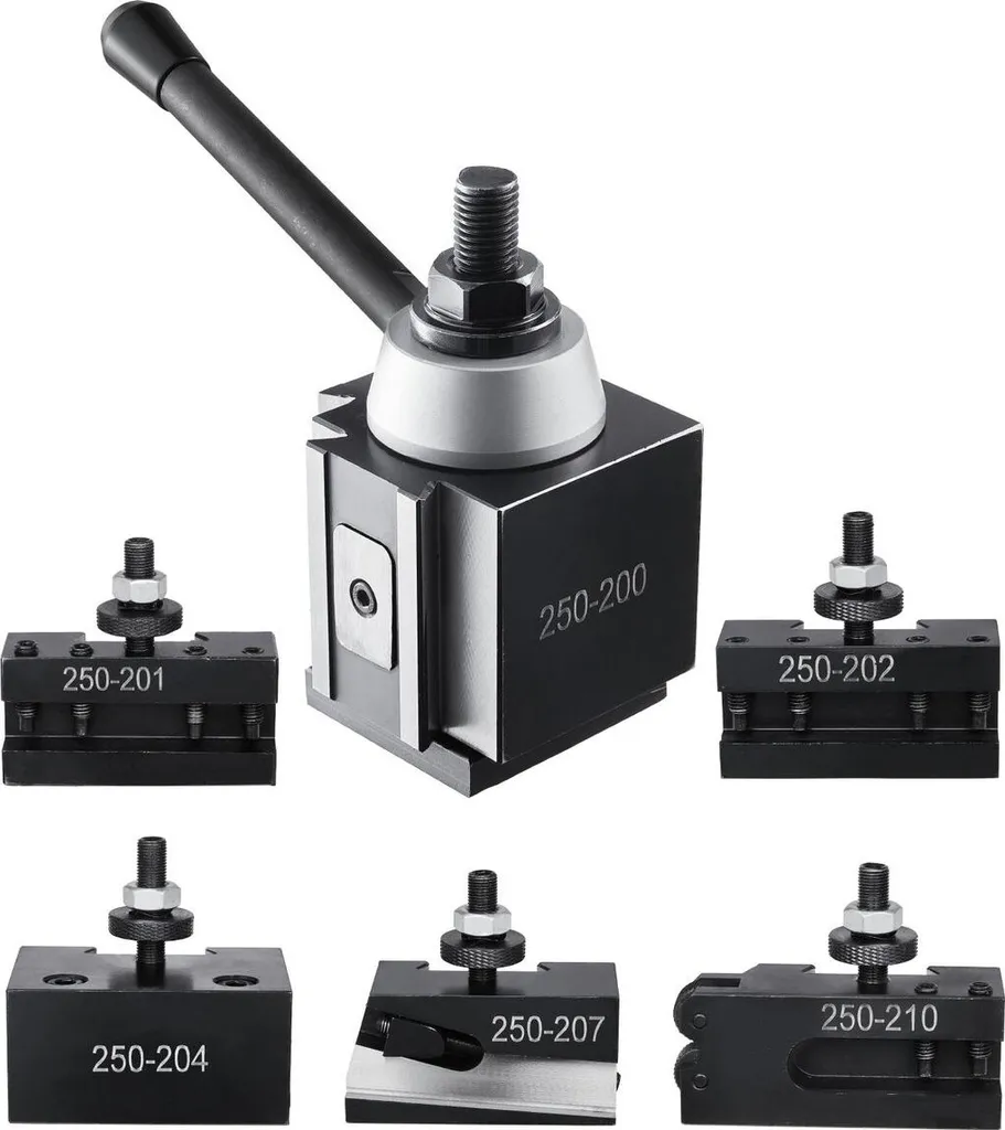 Set di portautensili a cambio rapido 6 pezzi Portautensili per tornio mini da 10"-15"