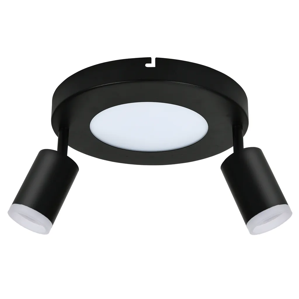 ZMH Lampada da soffitto Dimmerabile a LED nero con