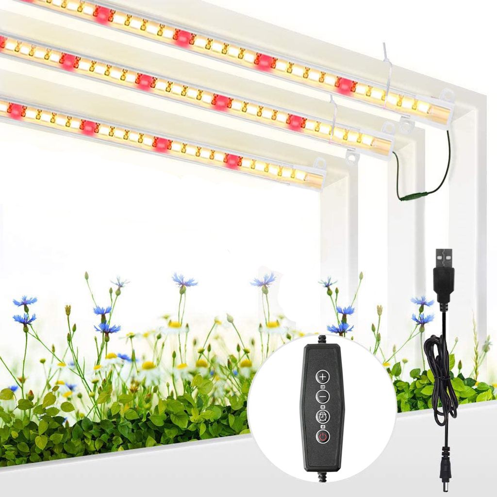 LED Pflanzenlampe Dimmbar Gewächshaus Grow USB Pflanzenlicht Wachstumslampe DE 