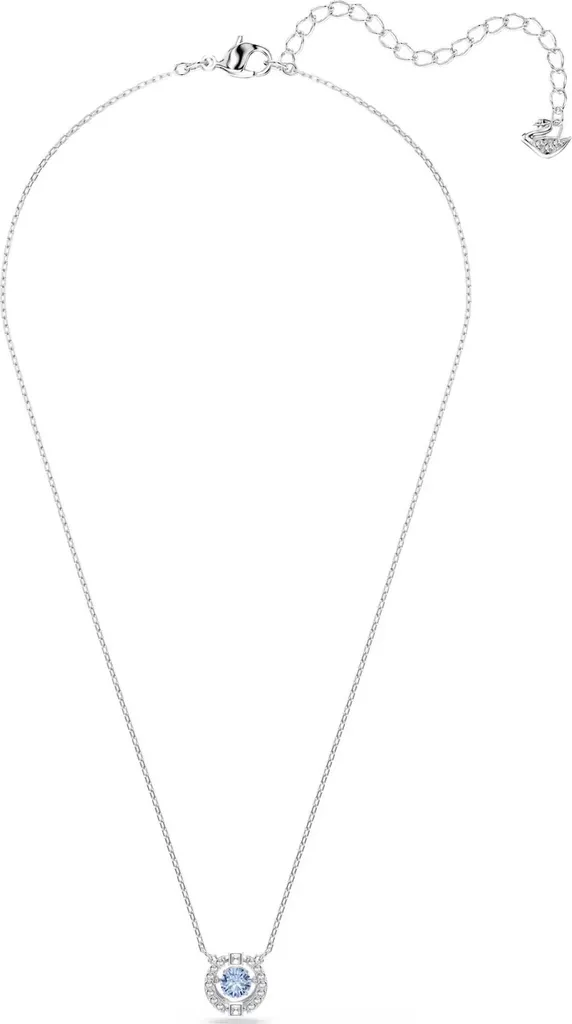 Swarovski Sparkling Dance 5279425 - Collana Cristallo Blu Placcata Rodio