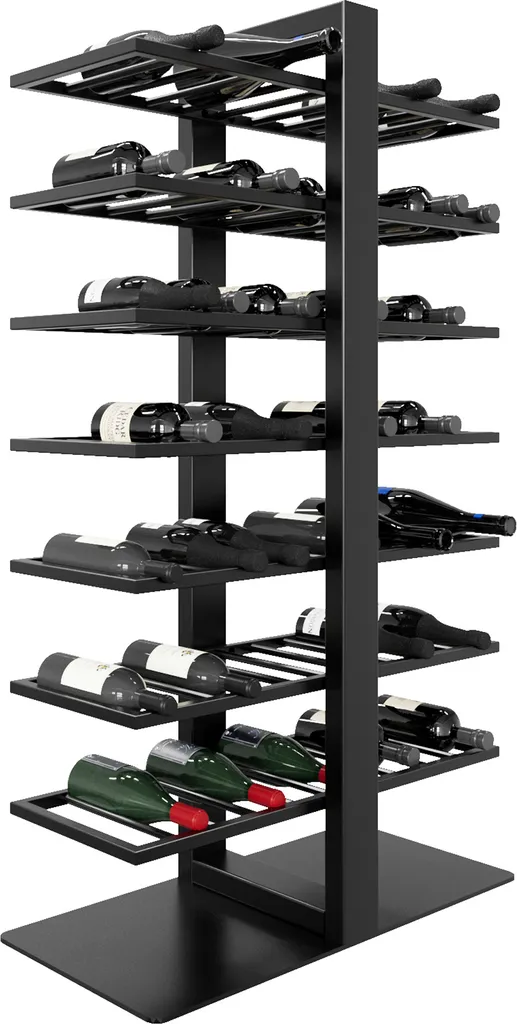 Casier à vin robuste de 140 cm de hauteur avec rangement 70 places
