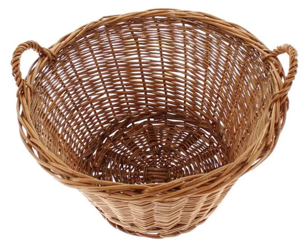 Panier en osier robuste Ø 50 cm : la solution de rangement naturelle