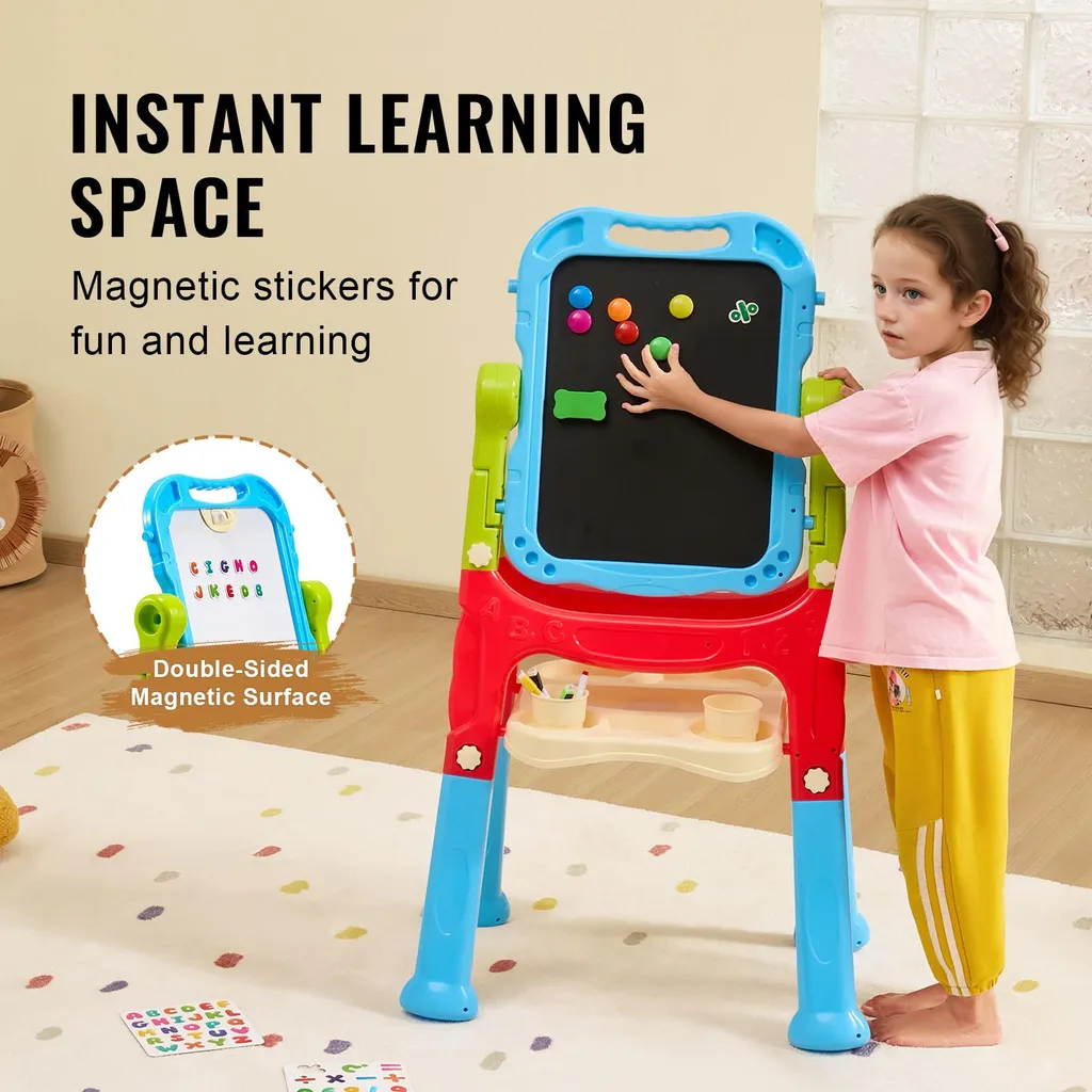 Tableau magnétique ajustable enfant : la solution pour dessiner partout - 5