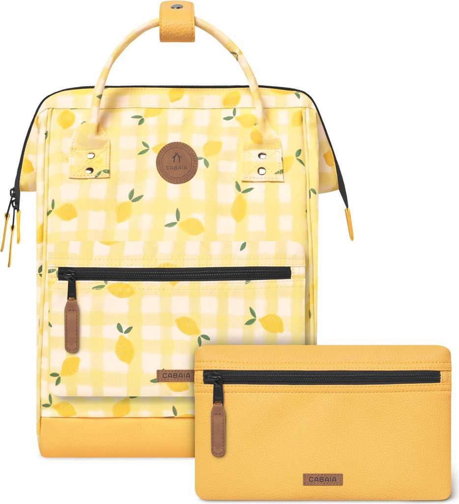 CABAIA Rucksack Adventurer FARO APERO Medium gelb kariert Produktbild 