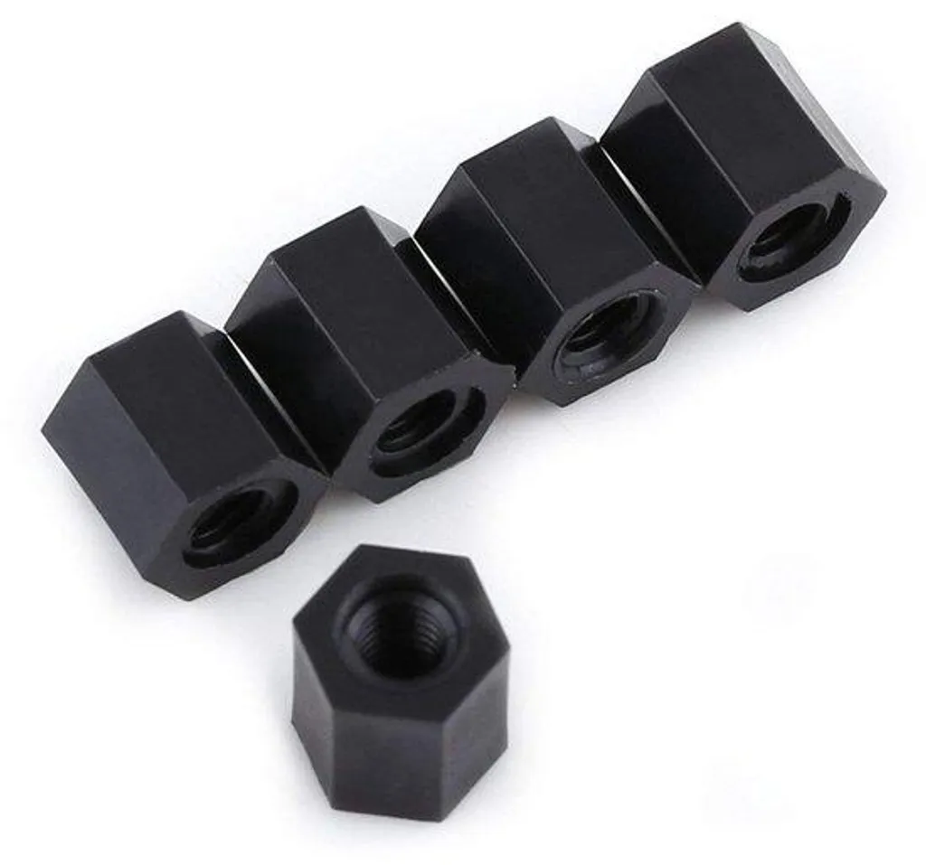 Spacers en nylon pour châssis et PCB, tailles 8 à 15 mm, 100 unités